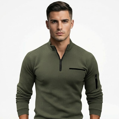 Moda Rose | Camiseta de manga larga con cremallera