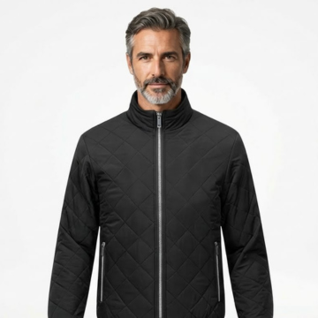 Raul | Chaqueta con acolchado polar y diseño de rombos