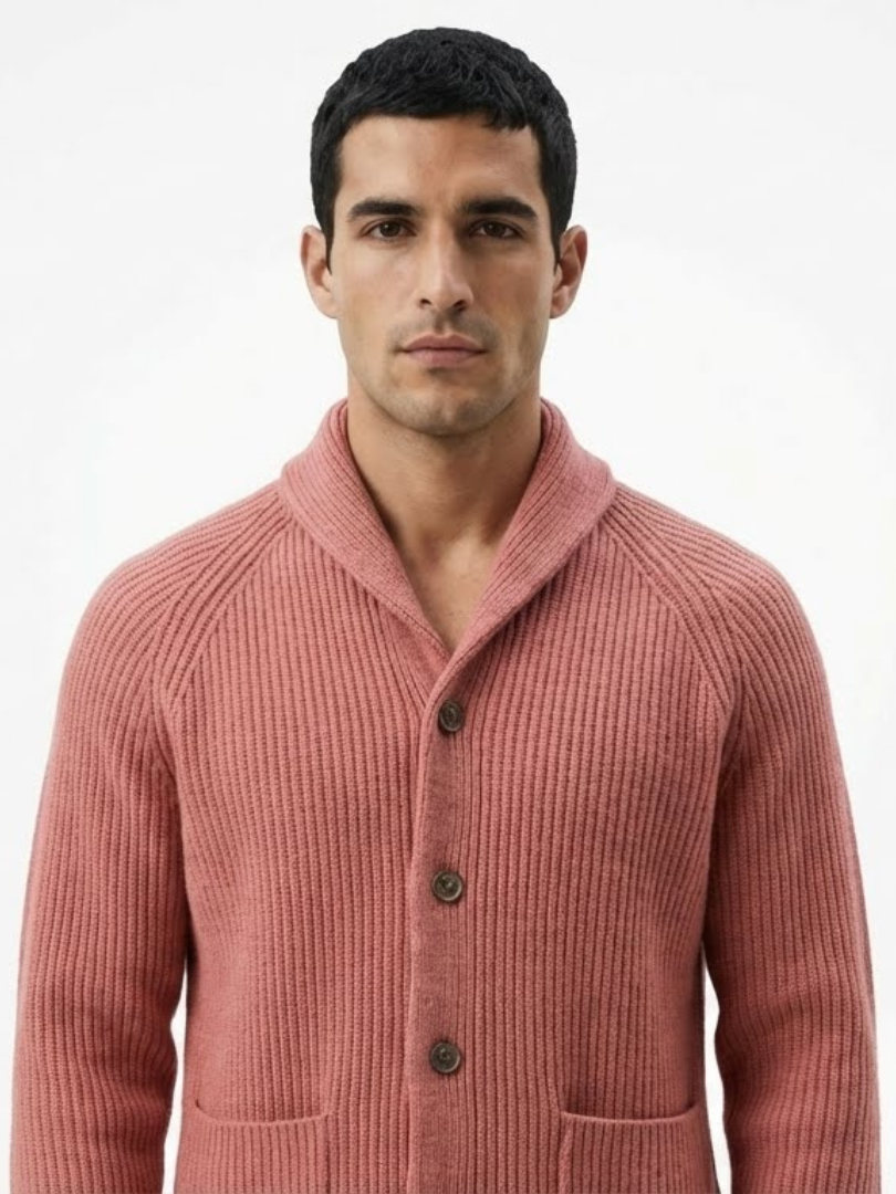 MODA ROSE | CARDIGAN DE LANA A RAYAS PARA HOMBRE