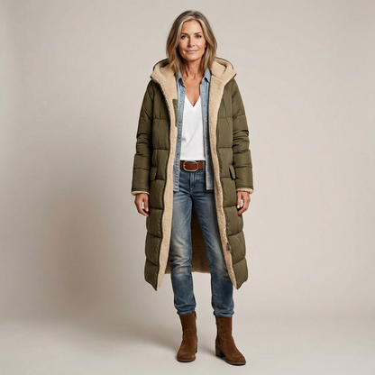 Amelia | Elegante Abrigo Reversible