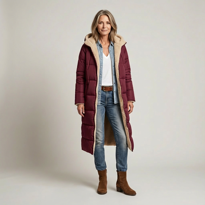 Amelia | Elegante Abrigo Reversible