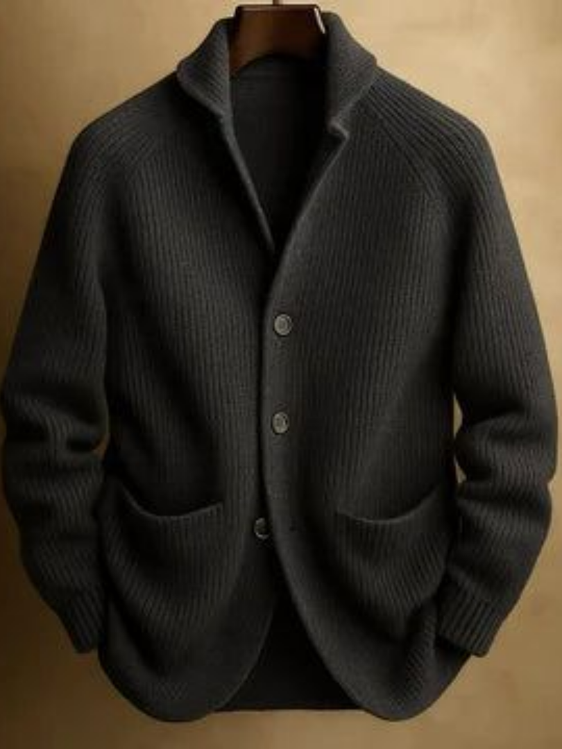 MODA ROSE | CARDIGAN DE LANA A RAYAS PARA HOMBRE