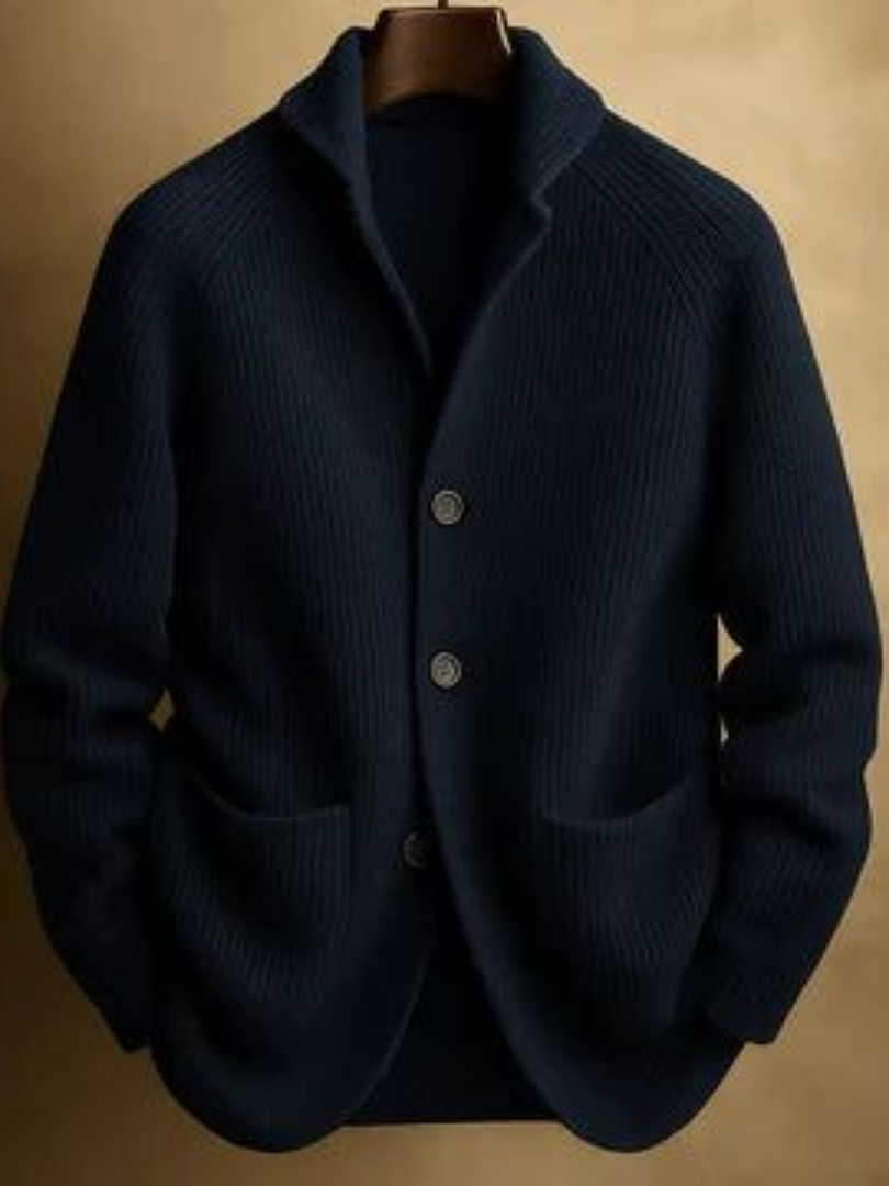 MODA ROSE | CARDIGAN DE LANA A RAYAS PARA HOMBRE