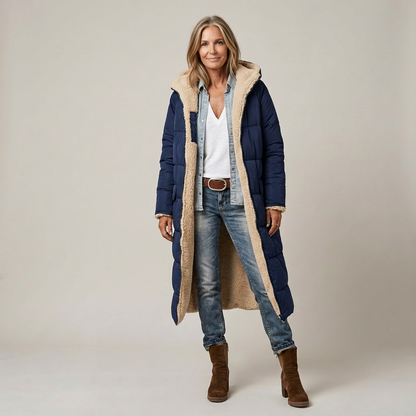 Amelia | Elegante Abrigo Reversible