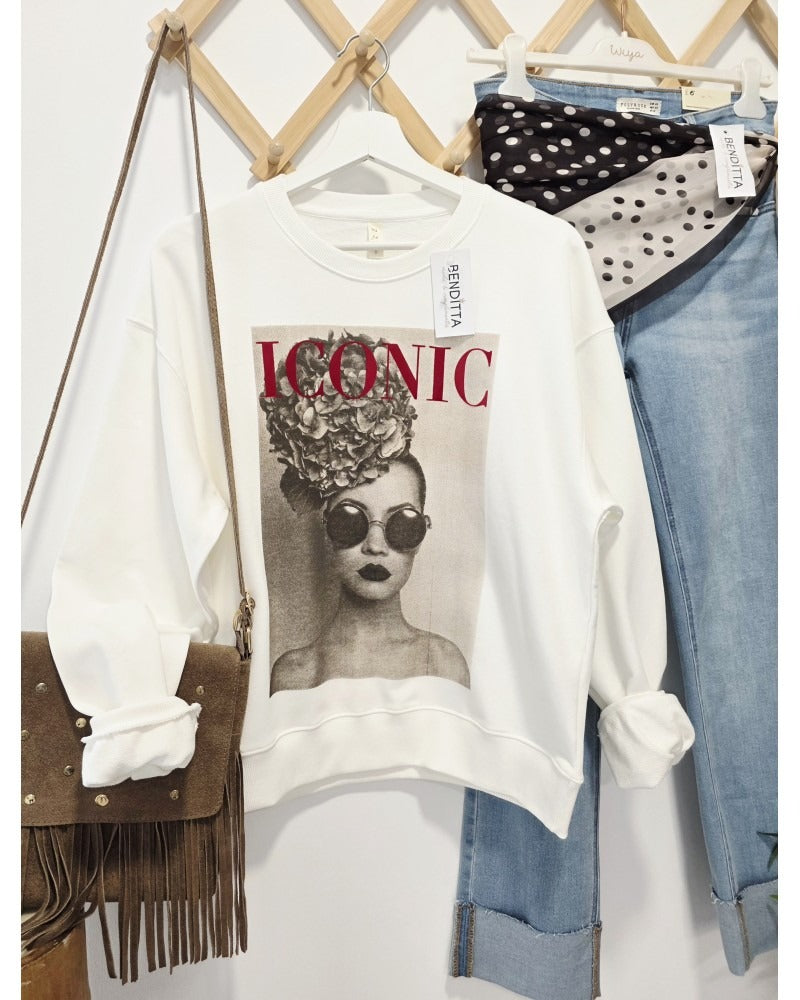Sudadera Blanco Iconic