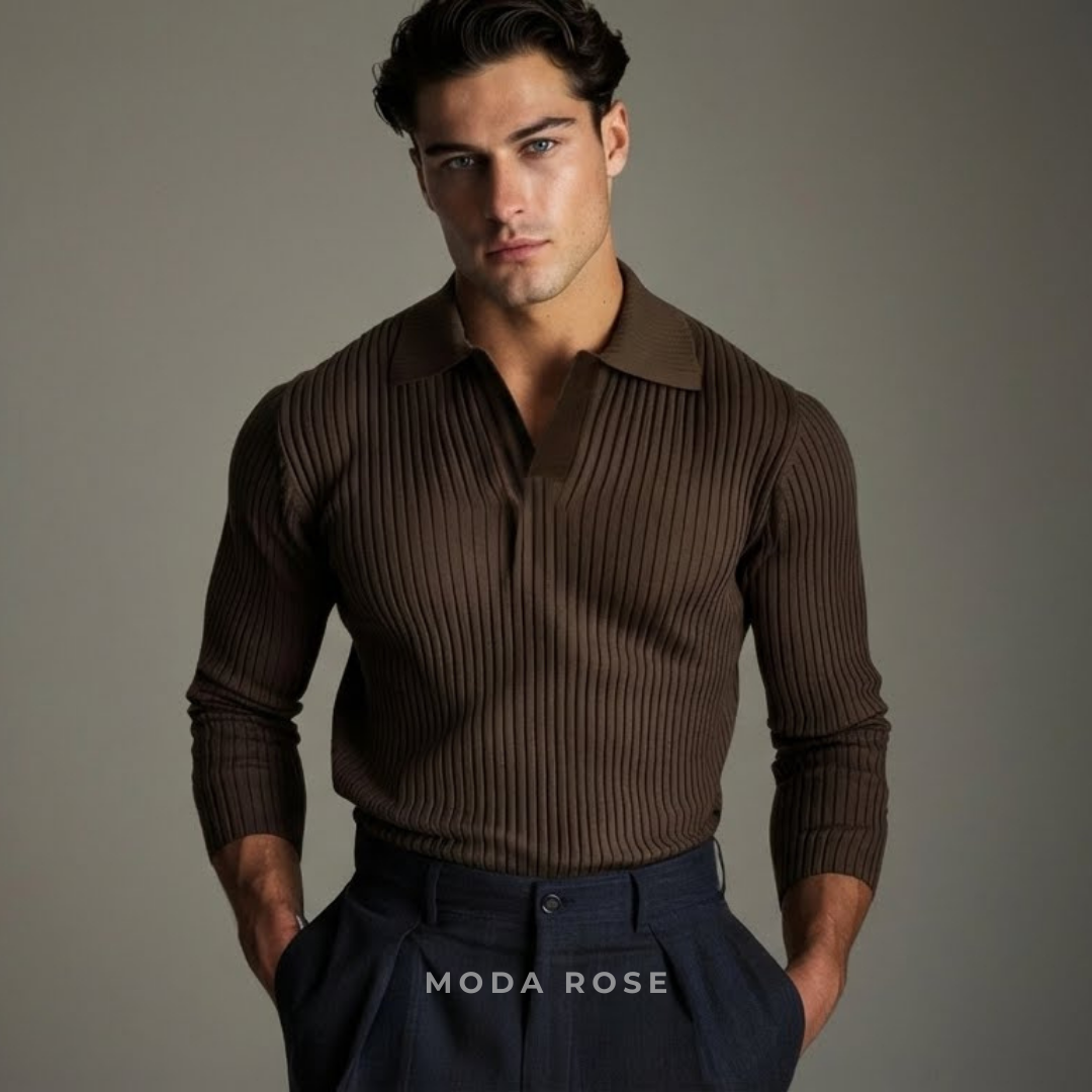 Camisa de cuello abierto Alford